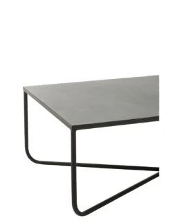 Table Basse En Métal Noir à Cadre Croisé -Magasin De Meubles De Qualité table basse en metal noir a cadre croisej linej line 3