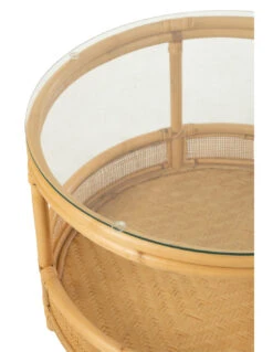Table Basse En Rotin Jovelyne + Verre Naturel 9 Table Basse En Rotin Jovelyne + Verre Naturel -Magasin De Meubles De Qualité table basse en rotin jovelyne verre naturelj linej line 3