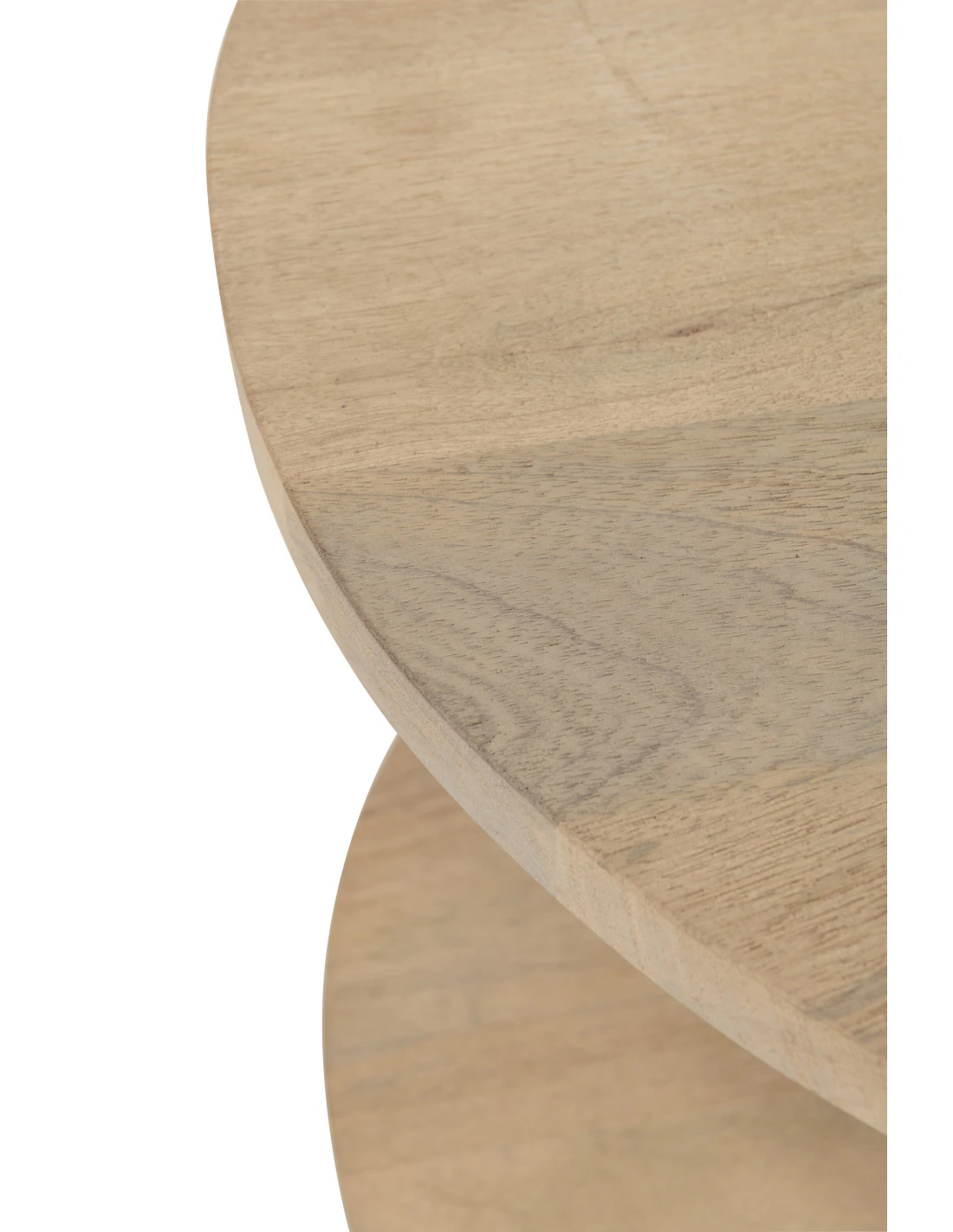 Table Basse Ovale Eli 2 étagères En Bois De Manguier/fer Naturel/gris 4 Table Basse Ovale Eli 2 étagères En Bois De Manguier/fer Naturel/gris – Image 4