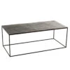 Table Basse Rectangulaire En Aluminium/fer Oxydé Noir Antique