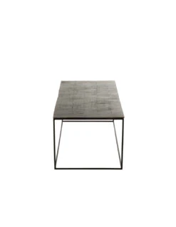 Table Basse Rectangulaire En Aluminium/fer Oxydé Noir Antique -Magasin De Meubles De Qualité table basse rectangulaire en aluminiumfer oxyde noir antiquej linej line 2