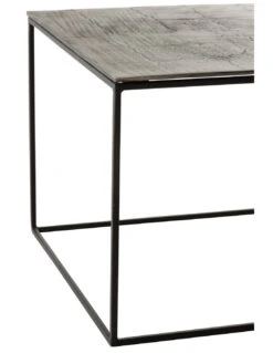 Table Basse Rectangulaire En Aluminium/fer Oxydé Noir Antique -Magasin De Meubles De Qualité table basse rectangulaire en aluminiumfer oxyde noir antiquej linej line 3