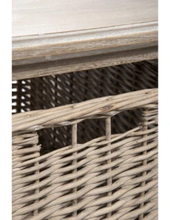 Table Basse Rh 2 étagère/panier En Bois Gris W -Magasin De Meubles De Qualité table basse rh 2 etagerepanier en bois gris wj linej line 3