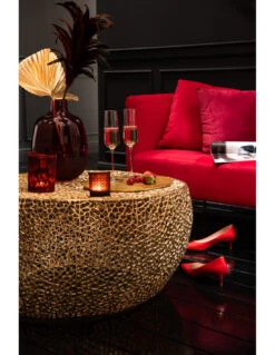 Table Basse Ronde Basse Motif Corail En Aluminium Doré 7 Table Basse Ronde Basse Motif Corail En Aluminium Doré -Magasin De Meubles De Qualité table basse ronde basse motif corail en aluminium dorej linej line 3