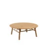 Table Basse Ronde En Bambou Naturel