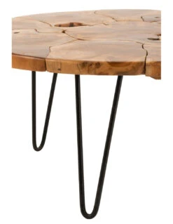 Magasin De Meubles De Qualité -Magasin De Meubles De Qualité table basse ronde en teck brun samuelj linej line 1