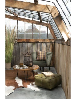 Table Basse Ronde En Teck Brun Samuel -Magasin De Meubles De Qualité table basse ronde en teck brun samuelj linej line 4