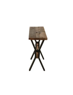 Table Console En Bois Vintage Marron -Magasin De Meubles De Qualité table console en bois vintage marronj line 2