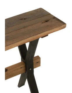 Table Console En Bois Vintage Marron -Magasin De Meubles De Qualité table console en bois vintage marronj line 5