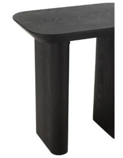 Table D'appoint En Placage De Bois De Sapin Fin Noir -Magasin De Meubles De Qualité table d appoint en bois de sapin mince avec placage decoratif noir 3