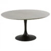 Table Ronde Tulipe Marbre Blanc D145xH75cm