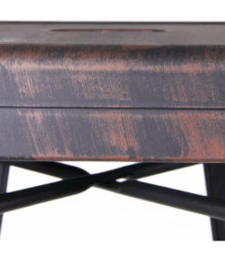 Tabouret Bar Patine Noir Vieilli Or Dallas H76.5cm -Magasin De Meubles De Qualité tabouret bar patine noir vieilli or dallas 2