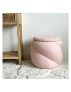 Tabouret Coffre Aurélie Teddy Rose -Magasin De Meubles De Qualité tabouret coffre aurelie teddy rose 1