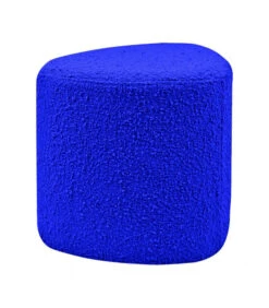 Tabouret Eve Tissu Bouclette Bleu