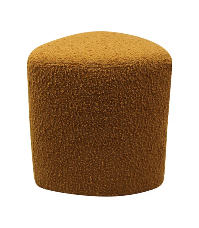 Tabouret Eve Tissu Bouclette Ocre 3 Tabouret Eve Tissu Bouclette Ocre – Image 3