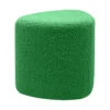 Tabouret Eve Tissu Bouclette Vert Feuille