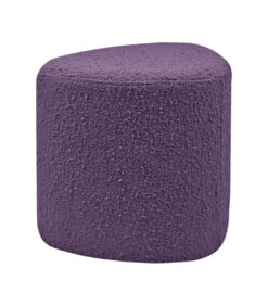 Tabouret Eve Tissu Bouclette Violet