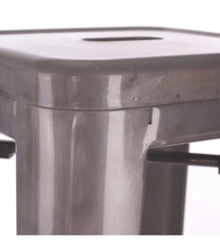 Lot De 2 Tabourets De Bar Patine Argent Dallas H76.5cm -Magasin De Meubles De Qualité tabourets x2 bar patine argent dallas 3