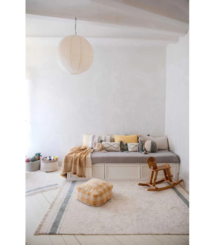 Lorena Canals Tapis Coton Gastra Bleu M 140 / 200 Cm Lavable En Machine 2 Lorena Canals Tapis Coton Gastra Bleu M 140 / 200 Cm Lavable En Machine – Image 2