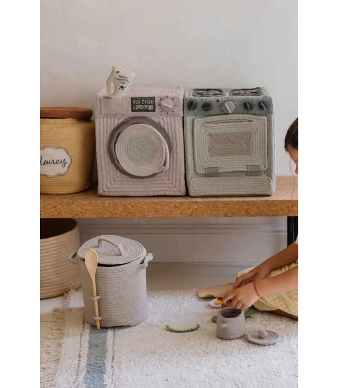 Lorena Canals Tapis Coton Gastra Bleu M 140 / 200 Cm Lavable En Machine 4 Lorena Canals Tapis Coton Gastra Bleu M 140 / 200 Cm Lavable En Machine – Image 4