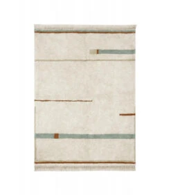 Lorena Canals Tapis Coton Lanes Bleu M 140 / 200 Cm Lavable En Machine