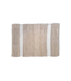 Tapis En Jute Minimaliste Blanc 120x170