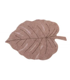 Lorena Canals Tapis Monstera Nude Coton 120/180 Cm Lavable En Machine