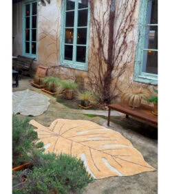 Lorena Canals Tapis Monstera Olive Coton 120/180 Cm Lavable En Machine -Magasin De Meubles De Qualité tapis monstera olive coton 120180 cm lavable en machine 10