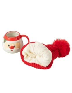 Tasse + Bonnet Père Noël Dans Une Boîte Cadeau En Céramique Assortie -Magasin De Meubles De Qualité tasse bonnet pere noel dans une boite cadeau en ceramique assortie 2
