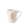 Tasse Plume Porcelaine Blanc / Or