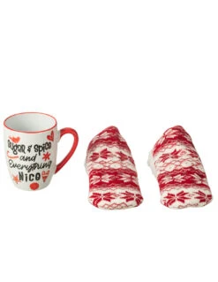 Tasse+Chaussettes Dans Boîte Cadeau Céramique Rouge -Magasin De Meubles De Qualité tassechaussettes dans boite cadeau ceramique rouge 2