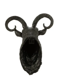 Tête De Chèvre En Aluminium Noir -Magasin De Meubles De Qualité tete de chevre en aluminium noirj line 2