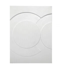 Toile En Lin 3D Entre Blanc L60 H80cm