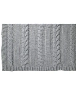 Plaid Twist Poly Gris -Magasin De Meubles De Qualité torsion en polyester gris a carreauxj line 2