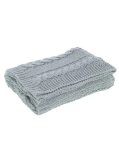 Plaid Twist Poly Gris