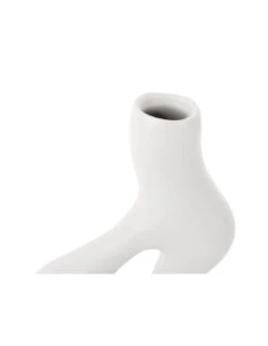 Vaas Organic Swirls - Blanc - 12,5x10,5x33cm -Magasin De Meubles De Qualité vaas organic swirls blanc 125x105x33cmpresent time d 2
