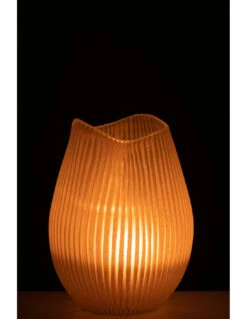 Vase à Rayures En Verre Rose Clair Grand -Magasin De Meubles De Qualité vase a rayures en verre rose clair grandj line 2