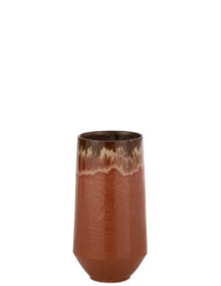 Vase Aline En Céramique Rouge Petit