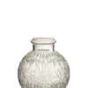 Vase Balle En Verre Taillé Transparent Petit