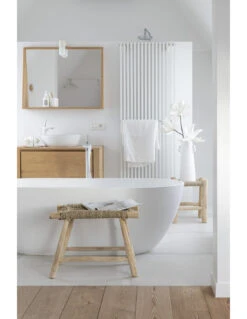 Vase Conique En Argile Blanche De Grande Taille -Magasin De Meubles De Qualité vase conique en argile blanche de grande taillej line 2