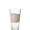 Vase En Verre De Delph Transparent/beige De Taille Moyenne