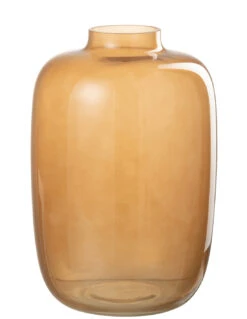 Vase En Verre Orange De Grande Taille Rita