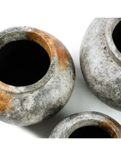 Vase Funky - Gris Antique - M -Magasin De Meubles De Qualité vase funky gris antique m 3