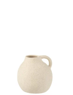 Vase Cruche En Céramique Beige Petit