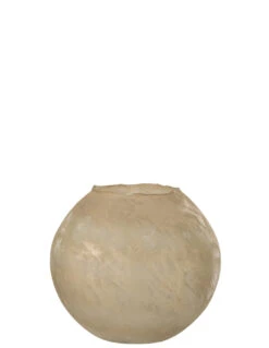 Vase Soda En Verre Rond Doré Grand