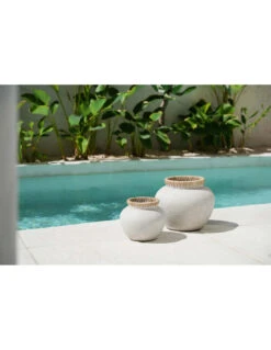 Vase Styly - Beton Naturel - L -Magasin De Meubles De Qualité vase styly beton naturel l 3