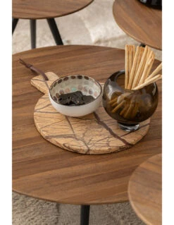 Vase Sur Pied En Verre Rond Brun Foncé Petit -Magasin De Meubles De Qualité vase sur pied en verre rond brun fonce petitj line 3