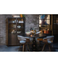 Vitrine Exhibit Métal Noir -Magasin De Meubles De Qualité vitrine exhibit metal noir 2