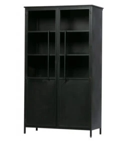 Vitrine Exhibit Métal Noir -Magasin De Meubles De Qualité vitrine exhibit metal noir 3