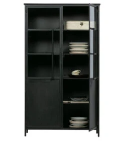 Vitrine Exhibit Métal Noir -Magasin De Meubles De Qualité vitrine exhibit metal noir 5